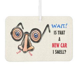 Crazy Eyes Nose Glasses Smells New Car Air Freshener