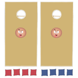 Crazy Face Cornhole Set
