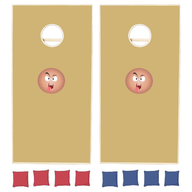 Crazy Face Cornhole Set (Set)