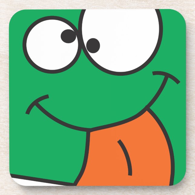 Crazy Face Drink Coaster (Front)