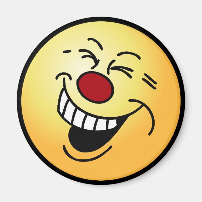 Crazy Face Grumpey Magnet (Front)