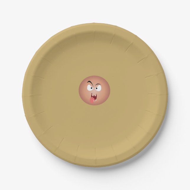 Crazy Face Paper Plates (Front)