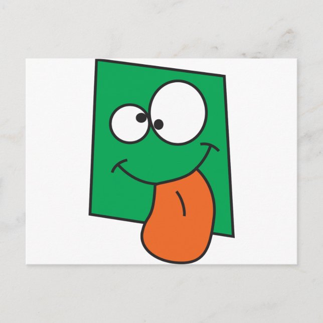 Crazy Face Postcard (Front)
