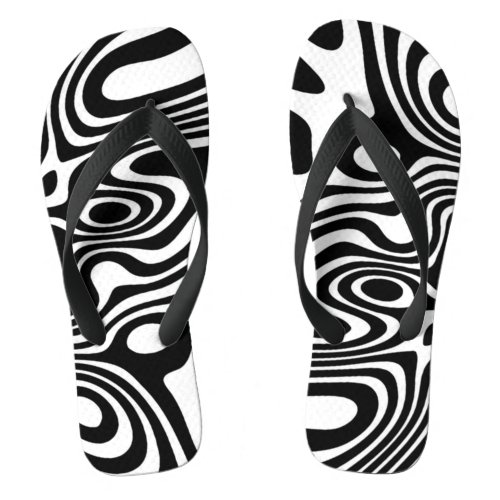 Crazy Fantasy Zebra Stripes Pattern Sandals