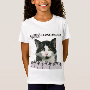 Crazy Felix CAT-itude Girl's T-Shirt