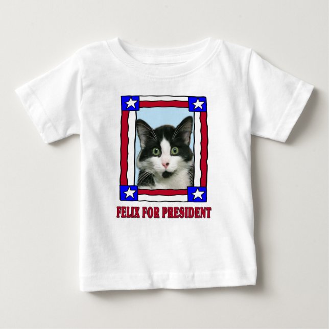 Crazy Felix the Cat For President T-Shirt (Front)