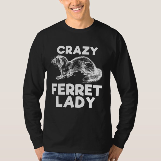 Crazy Ferret Lady   Animal  Kid T-Shirt (Front)