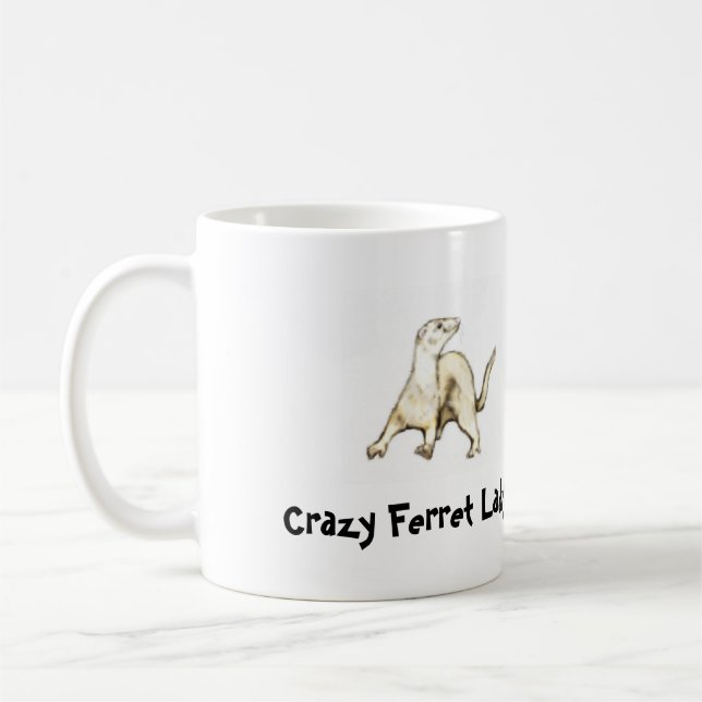 Crazy Ferret Lady! Mug (Left)
