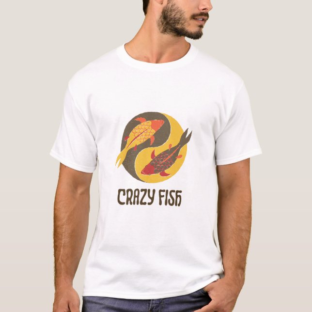 crazy fish art  T-Shirt (Front)