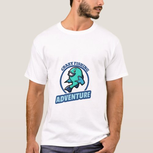 CRAZY FISHING ADVENTURE  T_Shirt