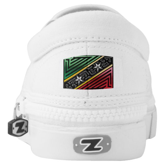 Crazy Flag #188 Slip-On Sneakers (Left Shoe Back)