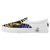 Crazy Flag #18 Slip-On Sneakers (Left Shoe Outside)