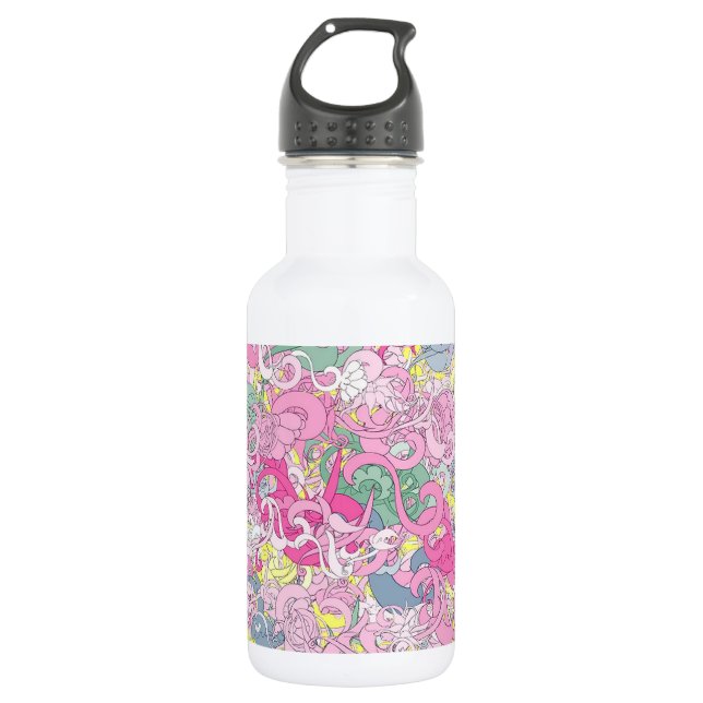 Crazy Floral Drink Bottle (Front)