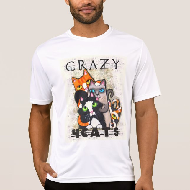 Crazy For Cats Mens Shirt (Front)