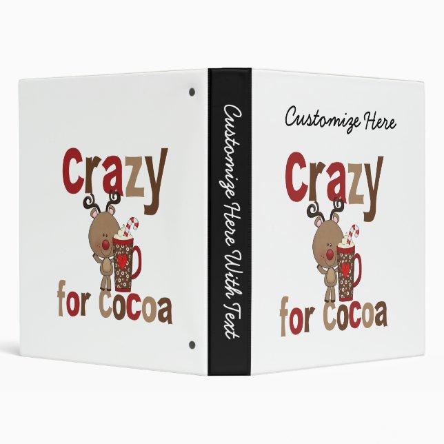 Crazy For Cocoa 3 Ring Binder (Background)