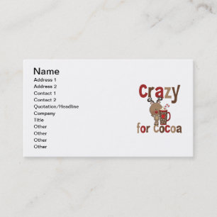 Crazy For Cocoa Business Card