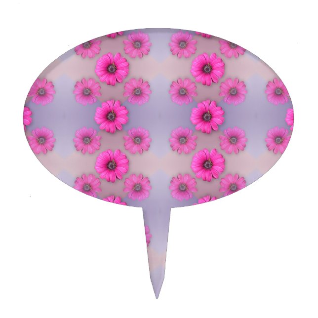 Crazy for Daisy Cake Topper (Front)