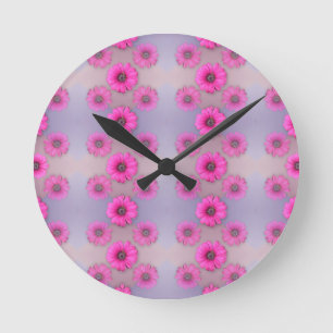 Crazy for Daisy Round Clock