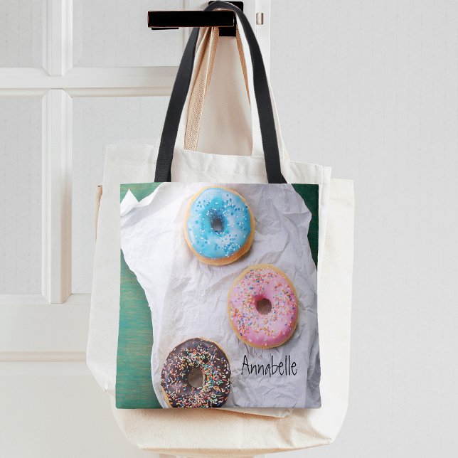 Crazy for Donuts | Personalized Tote Bag (Crazy for Donuts | Personalized Tote Bag)
