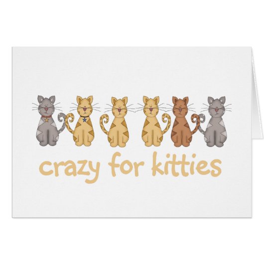Crazy for Kitties Cards (Front Horizontal)