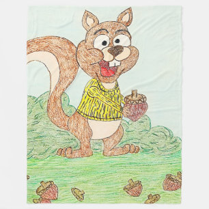 Crazy for Nuts Fleece Blanket