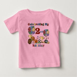 Crazy For Sports 2nd Birthday T-shirts and Gifts