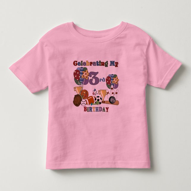 Crazy For Sports 3rd Birthday Tshirts and Gifts (Front)