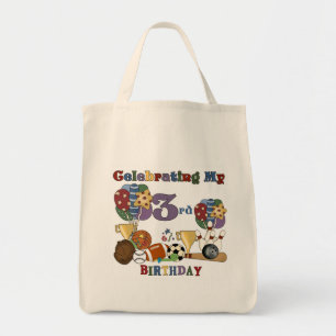 Crazy For Sports 3rd Birthday Tshirts and Gifts Tote Bag