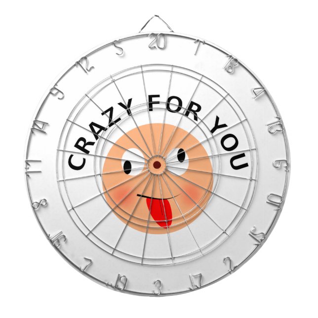 Crazy For You Dart Board (Front)
