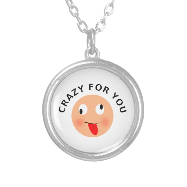 Crazy For You Silver Plated Necklace (Front)