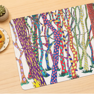Crazy Forest colourful fun happy Placemat
