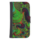 Crazy Fractal Samsung Galaxy4 Wallet Case