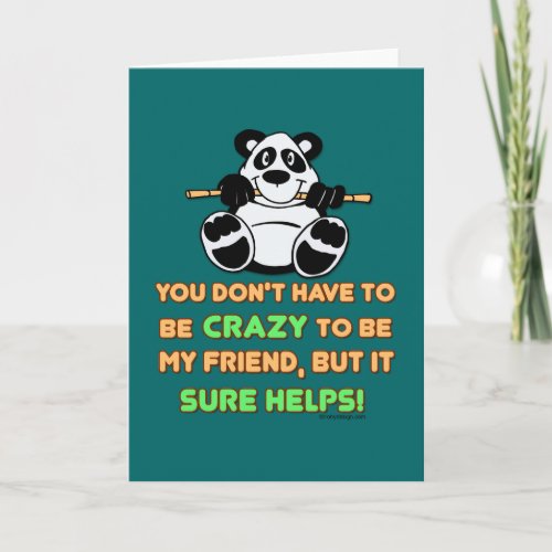 Crazy Friends Card