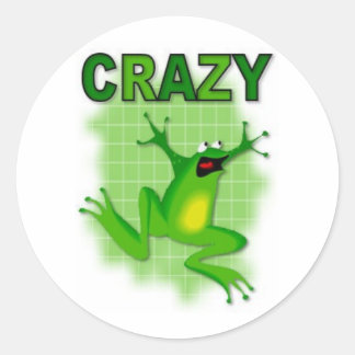 CRAZY FROG CLASSIC ROUND STICKER