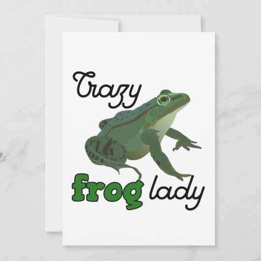 Crazy Frog Lady Frog lover gifts (Front)