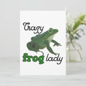 Crazy Frog Lady Frog lover gifts (Standing Front)