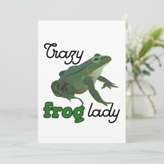 Crazy Frog Lady Frog lover gifts (Standing Front)