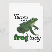 Crazy Frog Lady Frog lover gifts (Front/Back)