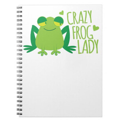 Crazy Frog Lady Notebook