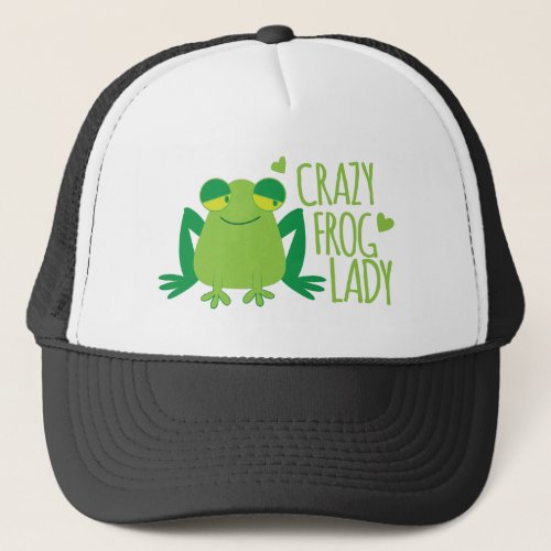 Crazy Frog Lady Trucker Hat