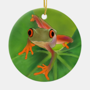 Crazy Frog Ornament with Background