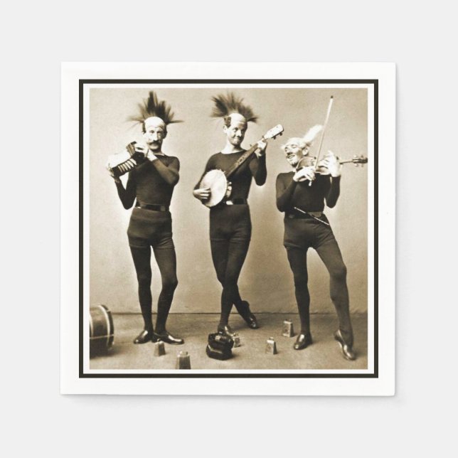 Crazy Fruitcake Musicians  Napkins (Front)