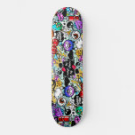 Crazy Fruits And Vegetables Graffiti Skateboard at Zazzle