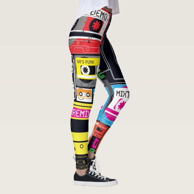 Crazy funky oldskool deck tape leggings (Right)