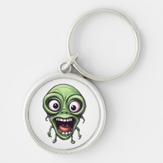 Crazy funny alien keychain