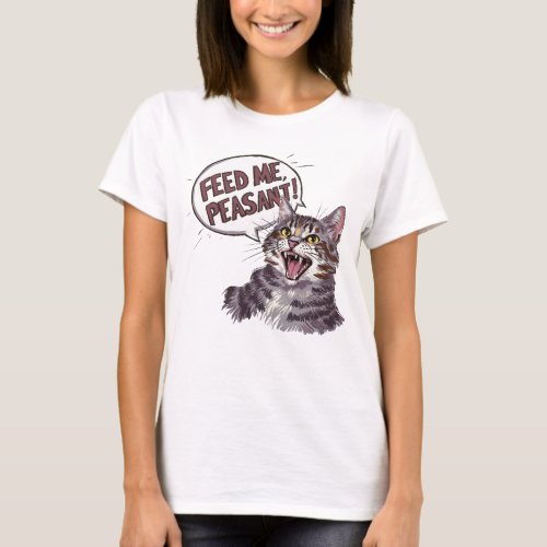 Crazy Funny Cat T_Shirt