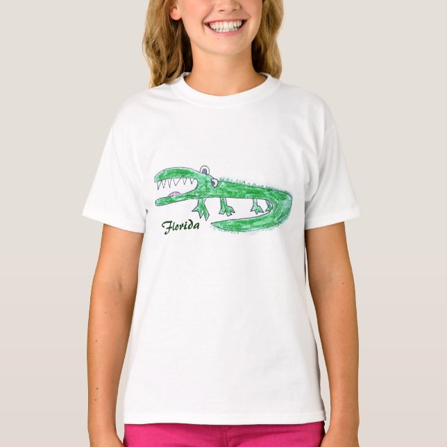 Crazy Gator Cartoon Tshirt (Front)