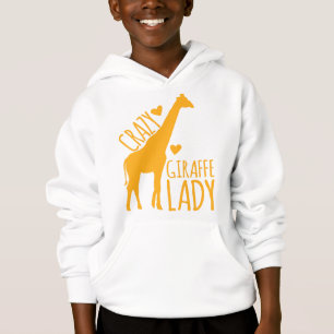 crazy giraffe lady hoodie