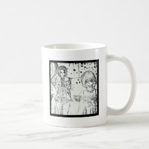 crazy girl and insane lovely girl coffee mug