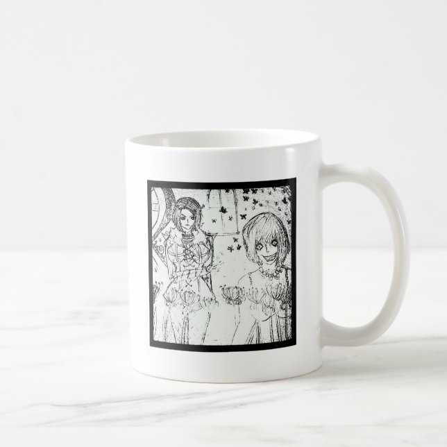 crazy girl and insane lovely girl coffee mug (Right)
